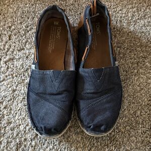 TOMS Dark Blue Casual Slip-Ons